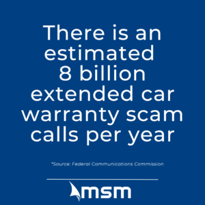 how many car warranty call scams are there